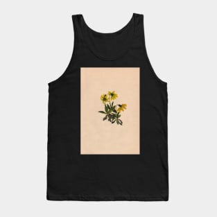 Lake Louise Arnica-Vintage Print-North American Wild Flower-Art Prints-Mugs,Cases,Duvets,T Shirts,Stickers,etc Tank Top